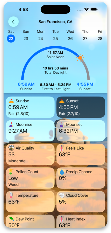Forecast Bar Smart Summary